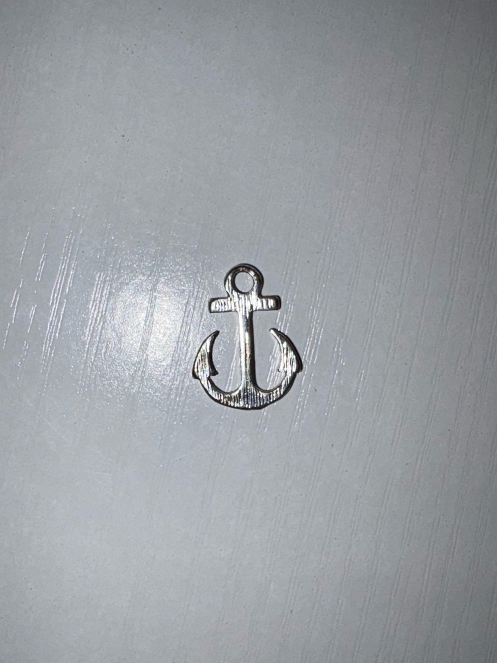 Silver Anchor Accent Charm -